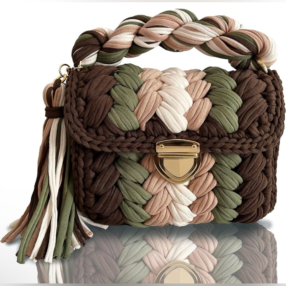 Custom Crocheted Handbag-Handcrafted - Picture 4 of 9